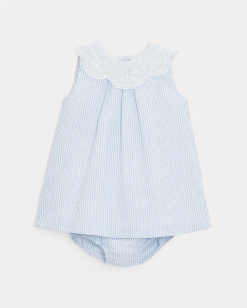 Robe à col brodé Capucine