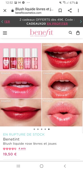 Blush liquide lèvres et joues Benetint | Benefit Cosmetics