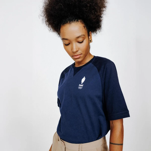 T-shirt Equipe de France Olympique Adulte mixte -Blanc