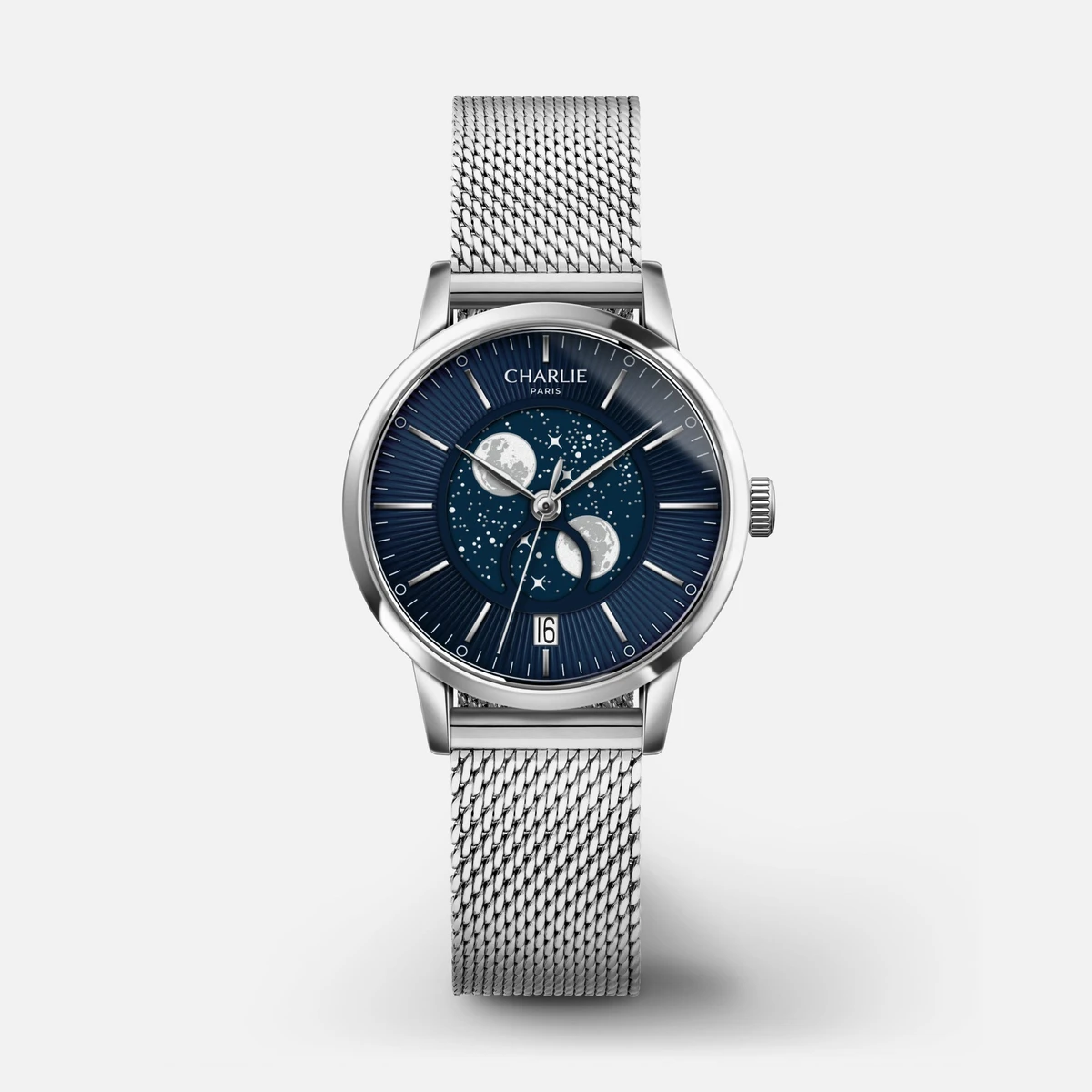 SULLY - Moon phase - Steel & Blue