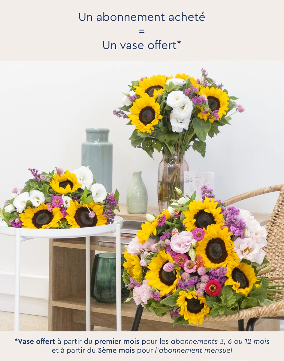 Abonnement de bouquets de fleurs de saison