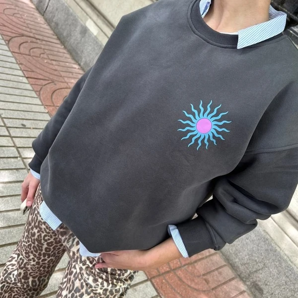 Sweatshirt Sunshine - Gris Foncé