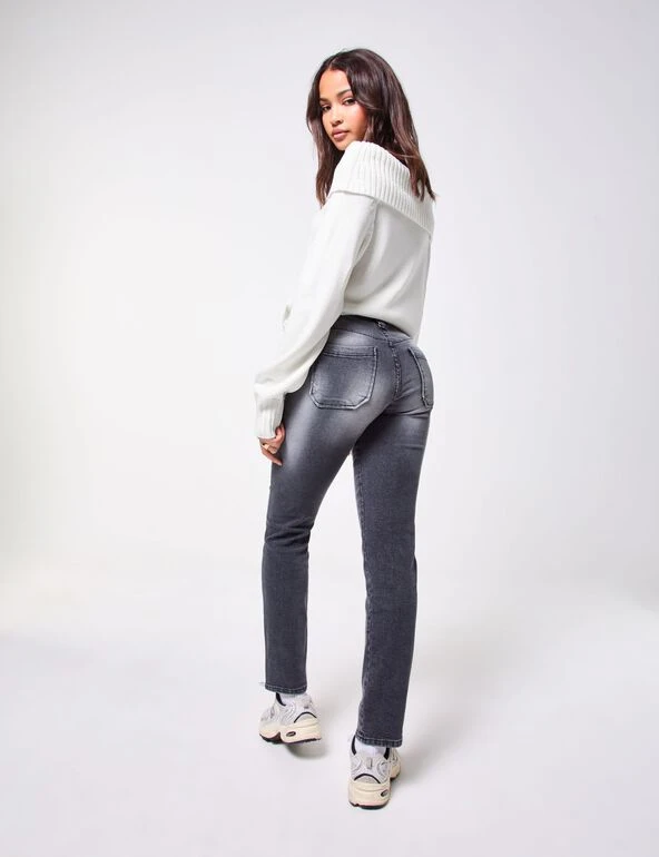 Jean skinny low waist noir