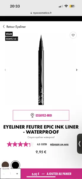 Eyeliner nyx MARRON