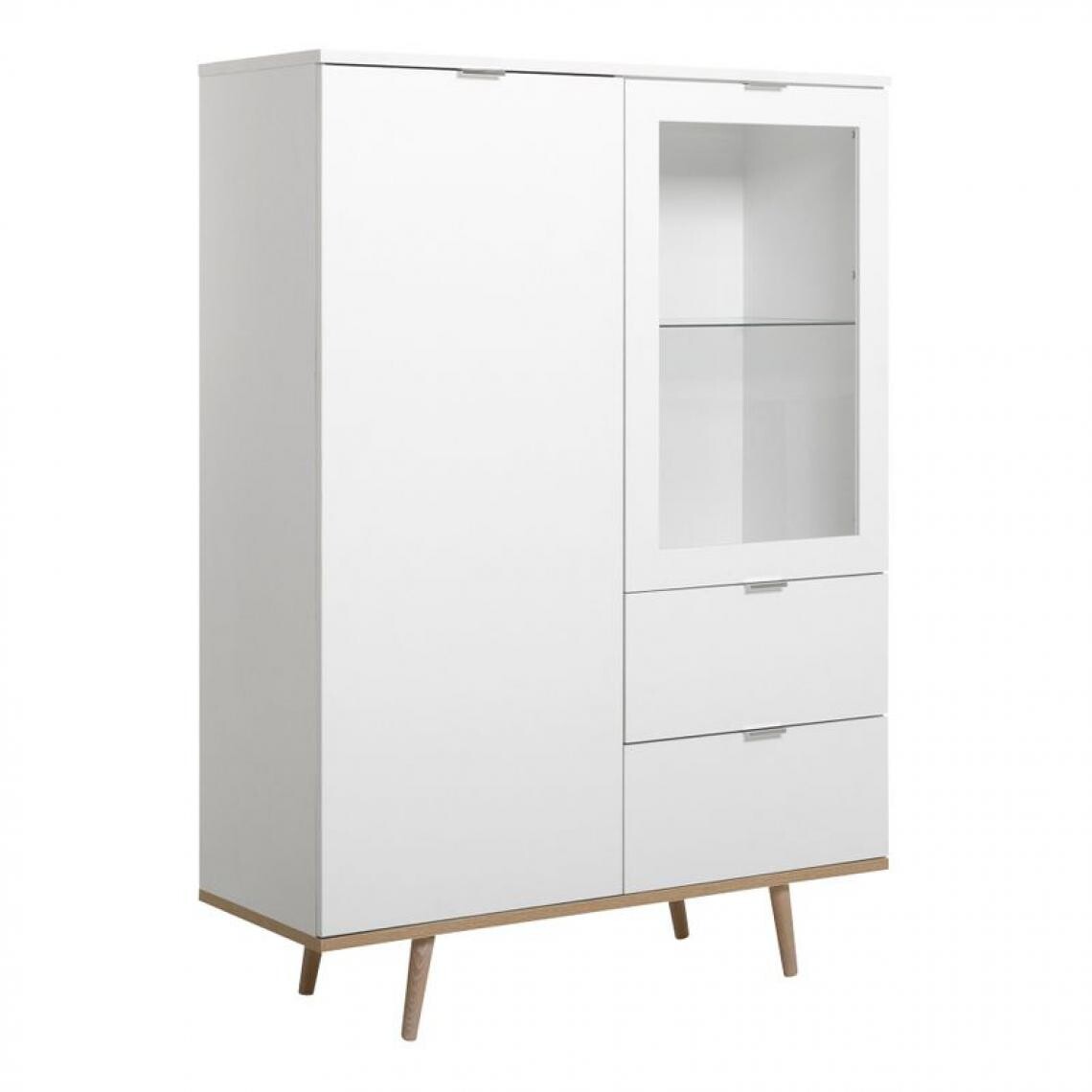 But - Buffet haut scandinave LEKNES Blanc