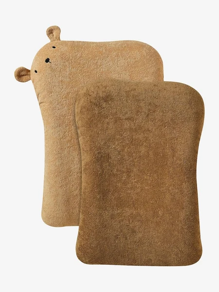 Lot de 2 housses de matelas à langer animaux noix de pécan - Vertbaudet
