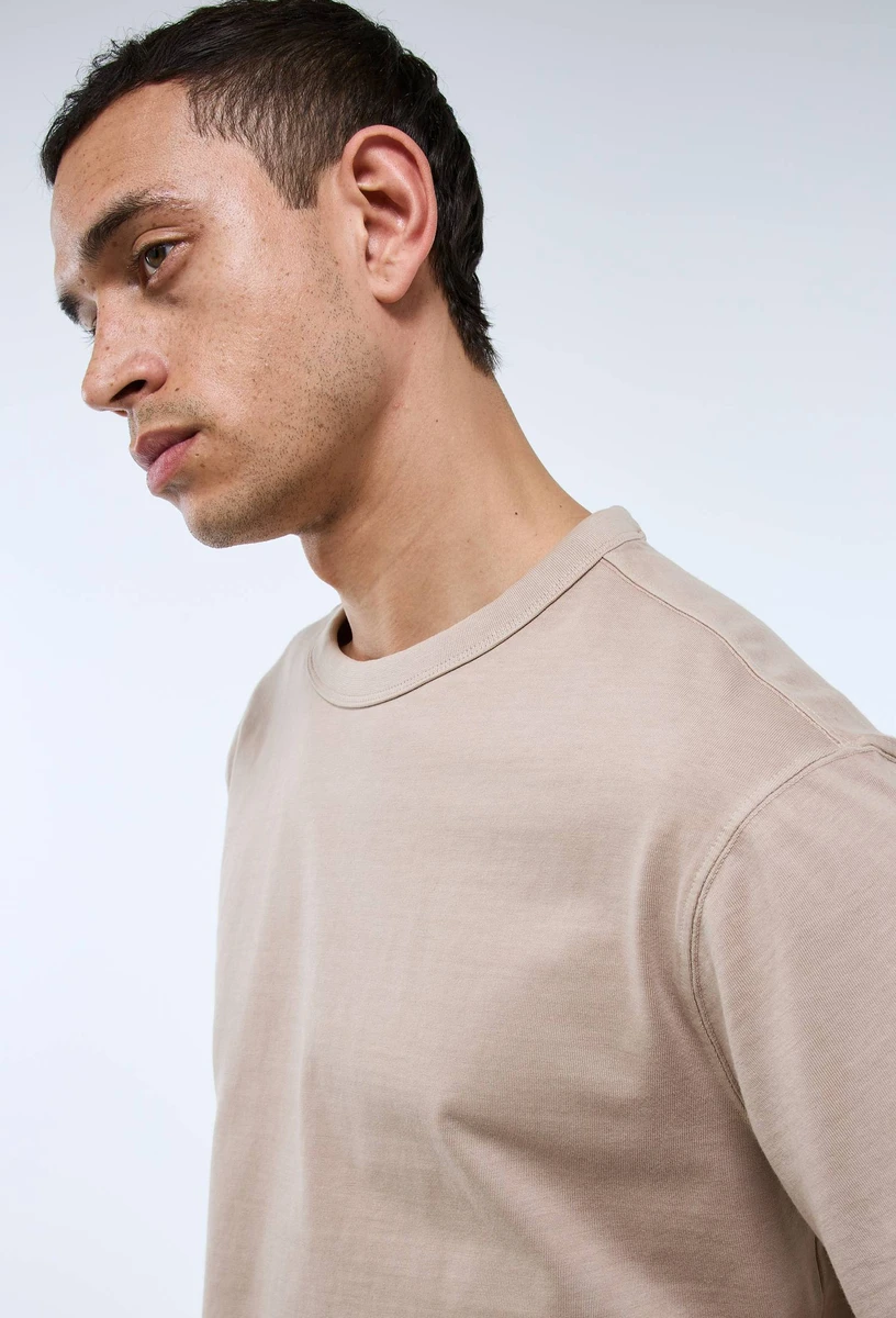T-shirt manches courtes en coton BIO GOTS BEIGE CLAIR pour homme MONOPRIX