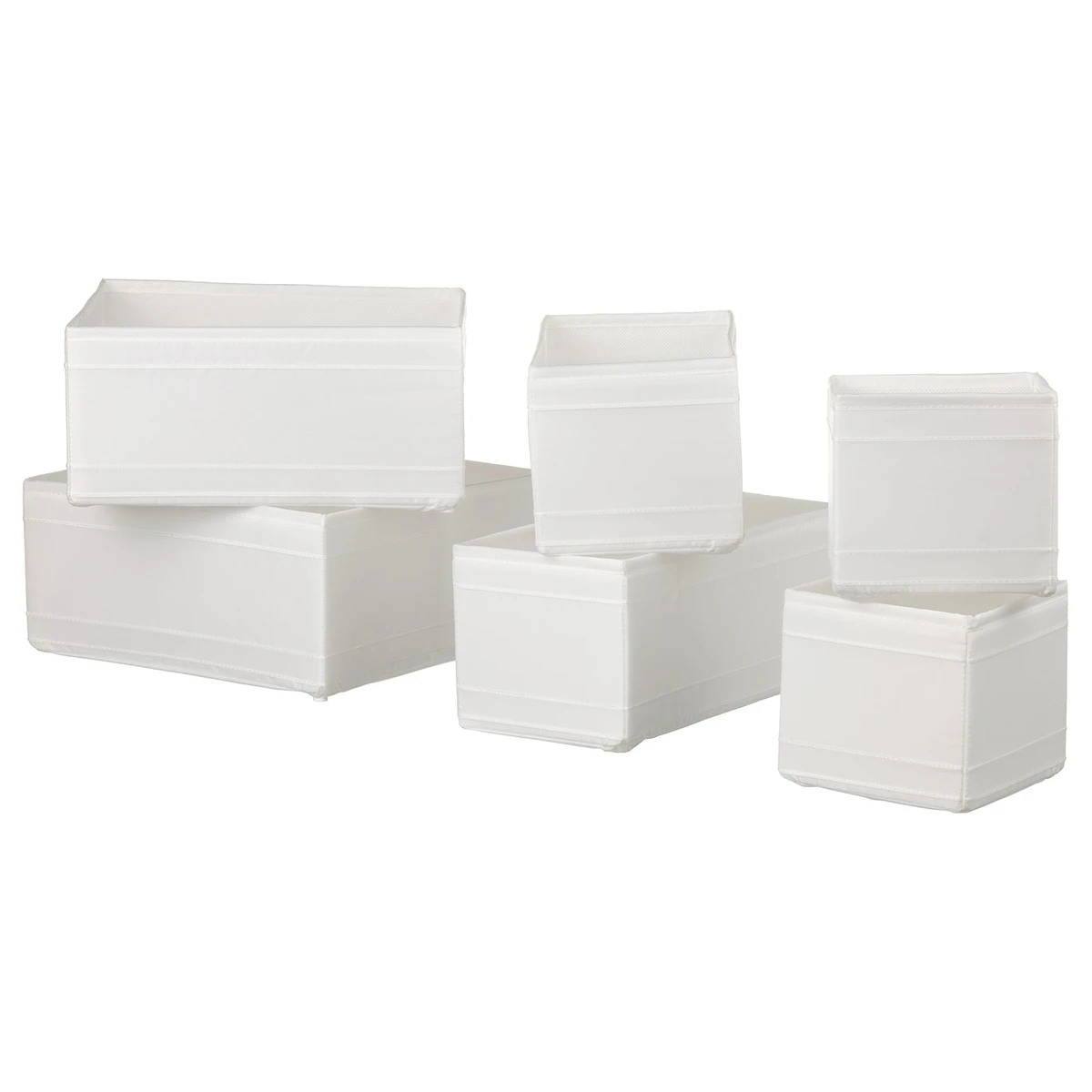SKUBB Rangement, 6 pièces - blanc