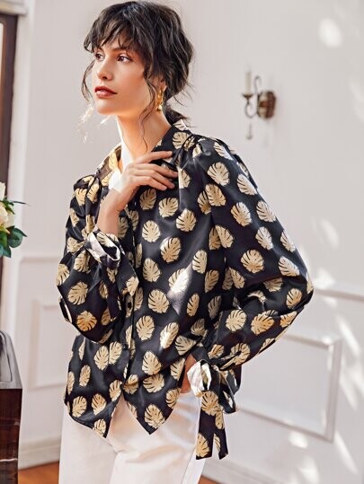 Blouses Nœud Bohème Tropical
