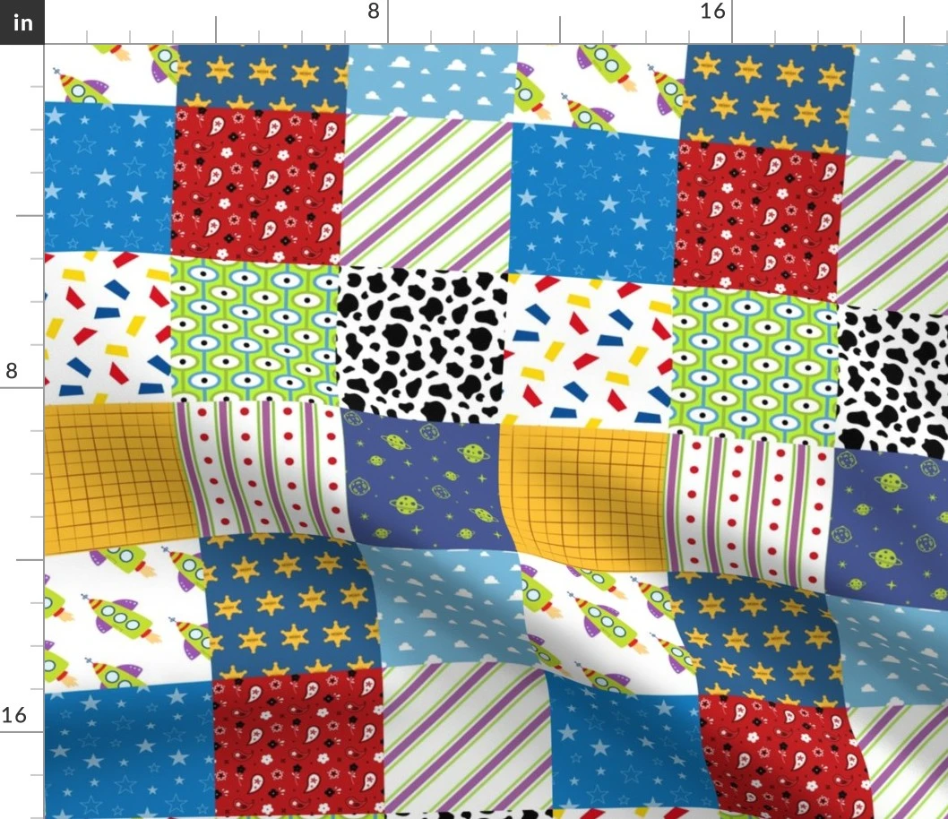 Andy's Room Quilt Fabric | Spoonflower