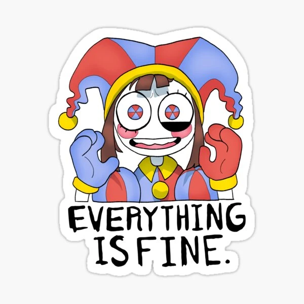 L'incroyable cirque numérique Pomni Tout va bien Sticker | Sticker