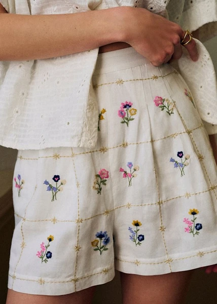 Short Nicolo - Broderie Herbier