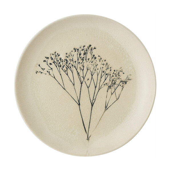 Assiette plate en grès Bea - Bloomingville