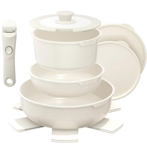 — amazon, batterie de cuisine 9 pièces, blanc 