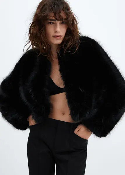 Veste fausse fourrure - Femme | Mango France