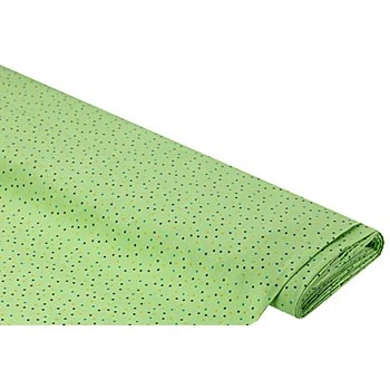 Tissu coton 'pois', vert/multicolore, 2 mm Ø, série 'Lena'