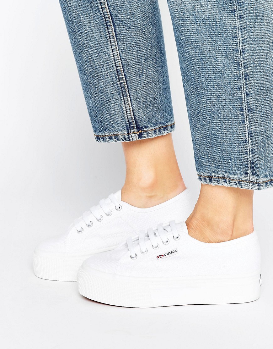 Superga blanche cuir sale