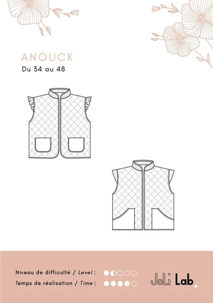 Gilet Anouck - Patron Couture PDF ou Pochette