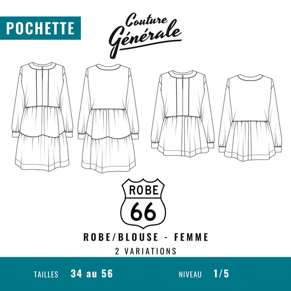 Patron Couture Générale Robe - Robe 66
