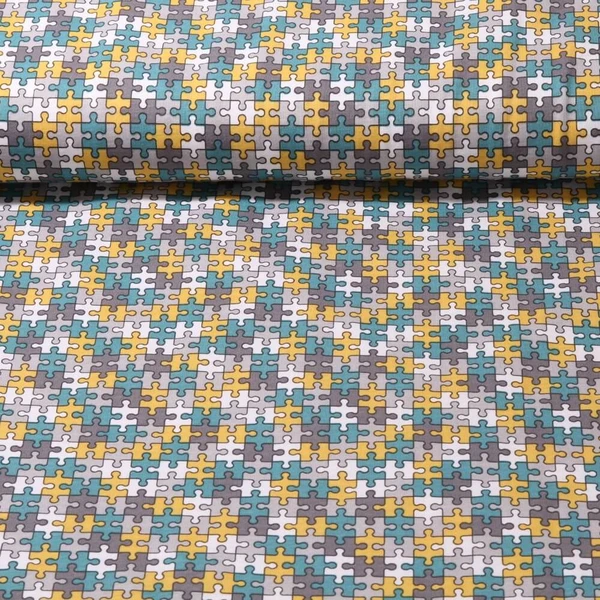 Jersey - Puzzle - bleu pétrole