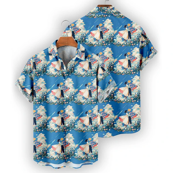 Studio Ghibli Button Up Shirt Trendy 2025 For Sale | Tropi Hawaiian Shirts Store