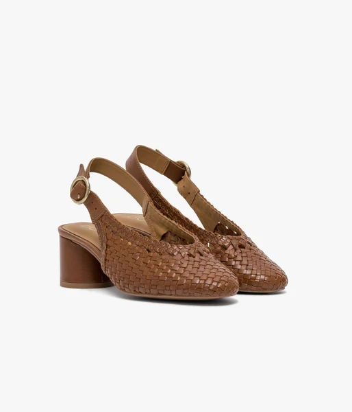 ESCARPIN SLING BACK DORRIA COGNAC