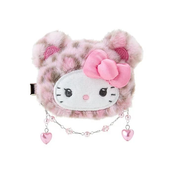 Sanrio Face-Shaped Hair Clip Gal Kuma Hello Kitty Pink
