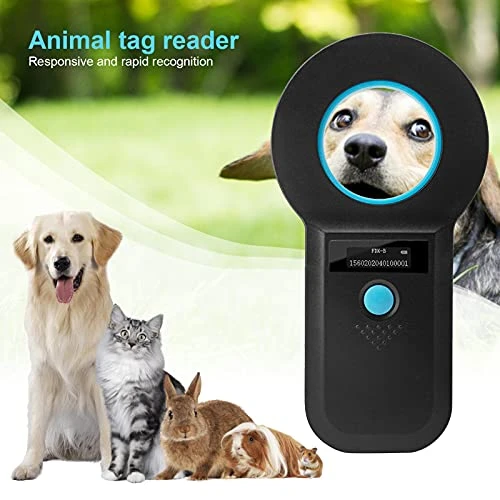DIFCUL Scanner pour Micro puces Animaux domestiques, 134.2KHz Lecteur de Puce pour Animaux, Support pour lecteurs RFID pour ISO 11784/11785, FDX-B