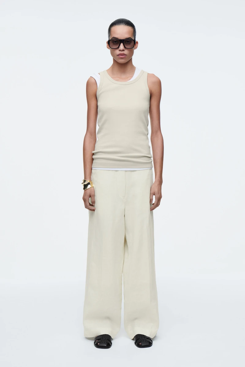 PANTALON DE TAILLEUR DROIT EN LIN