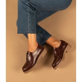 Derby Charlène acajou