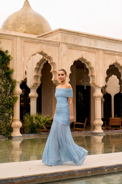 Robe bleu clair Aisha