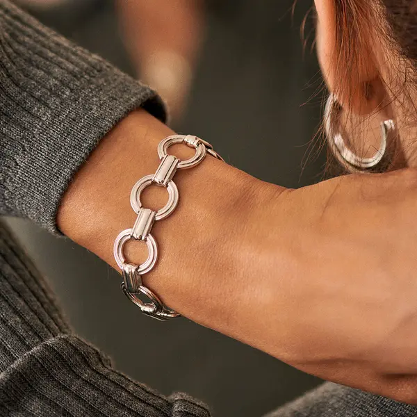 Bracelet souple 1960 - Argenté