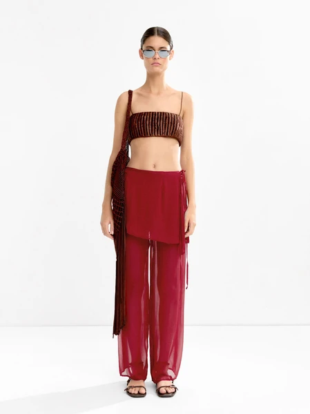 Pantalons en soie