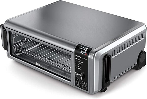 Ninja Foodi Mini Oven [SP101UK] 8-in-1 Flip Mini Oven, Air Fryer, Bake, Grill, Silver