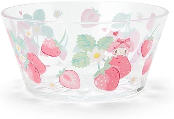Sanrio Colorful Clear Bowl My Melody Colorful Fruit Design