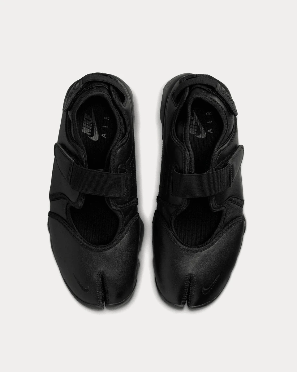 Nike Women's Air Rift Leather Black Slip On Sneakers & Trainers