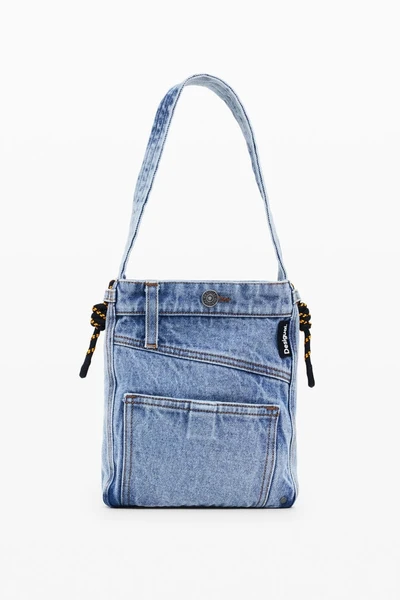 Sac cabas en denim moyen