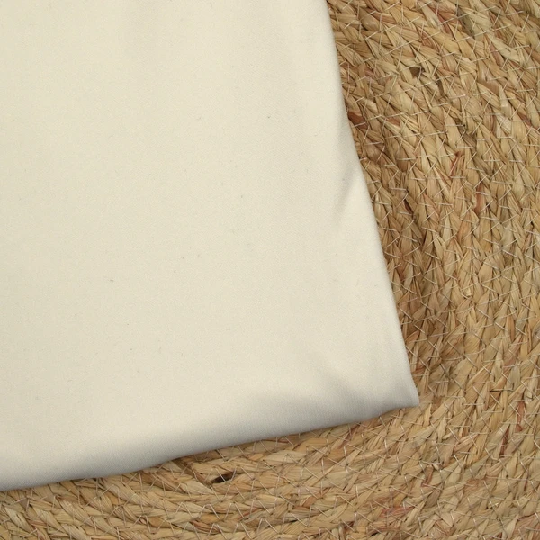 Maille piquée viscose blanc cassé