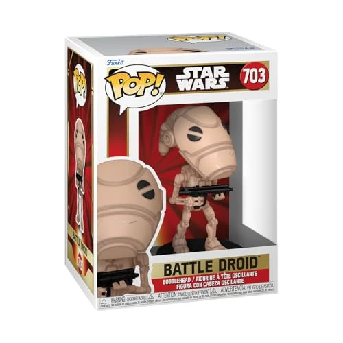 Funko Pop! Star Wars: Star Wars Episode 1 The Phantom Menace Anniversary - Battle Droid - Figurine en Vinyle à Collectionner - Idée de Cadeau - Produits Officiels - Jouets pour Les Enfants et Adultes