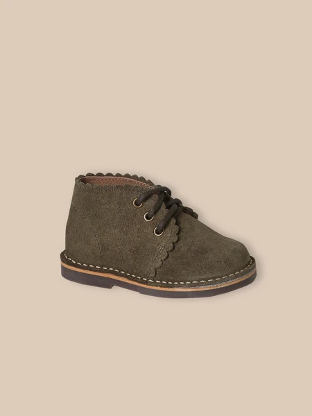 Bottines en cuir suédé bébé
