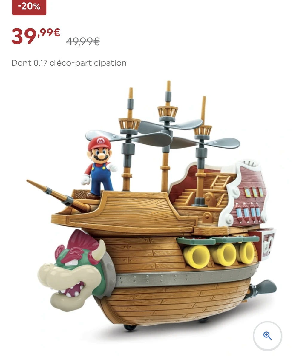 Super Mario - Grand Bâteau Volant de Bowser