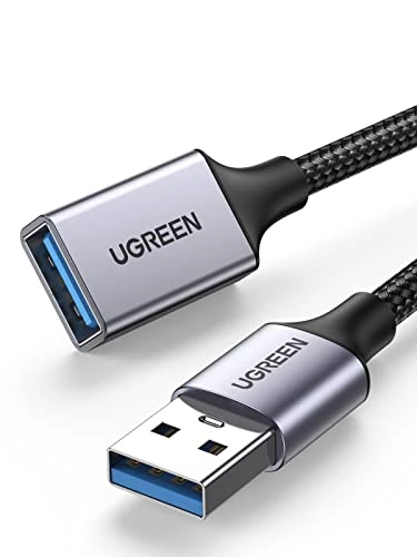UGREEN Câble Rallonge USB 3.0 5Gbps Cable Extension Type A Mâle vers Femelle Compatible avec Oculus Rift U StickHub Manette PS4 Xbox 360 Disque Dur Imprimante Webcam (1M)