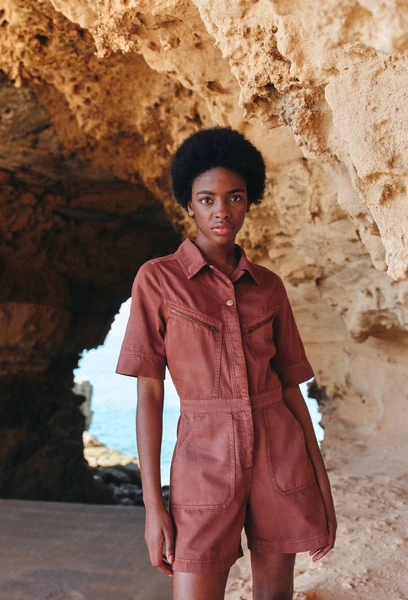 Combinaison short manches courtes