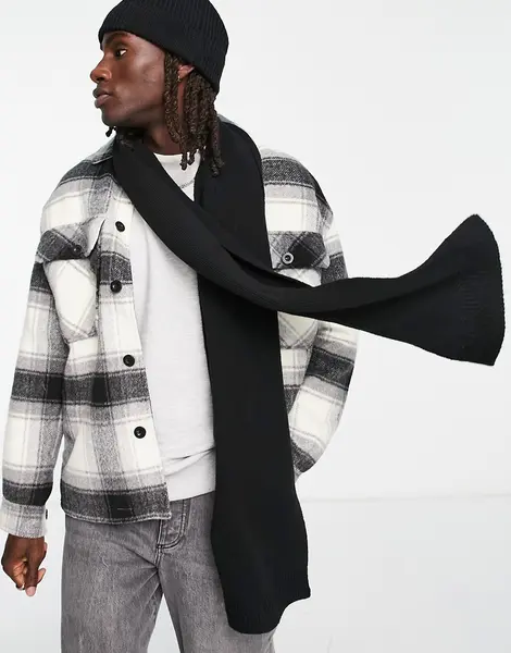 ASOS DESIGN - Écharpe classique - Noir