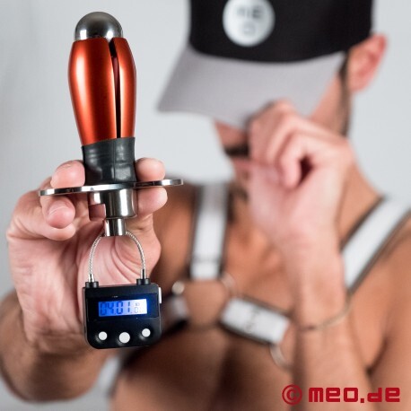 Acheter Plug anal verrouillable avec cadenas à minuterie