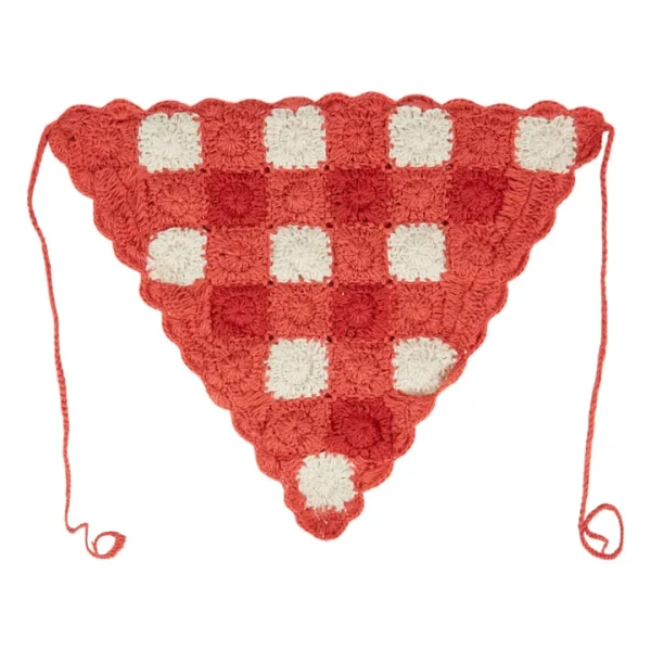 Bandeau Crochet Vichy | Rouge