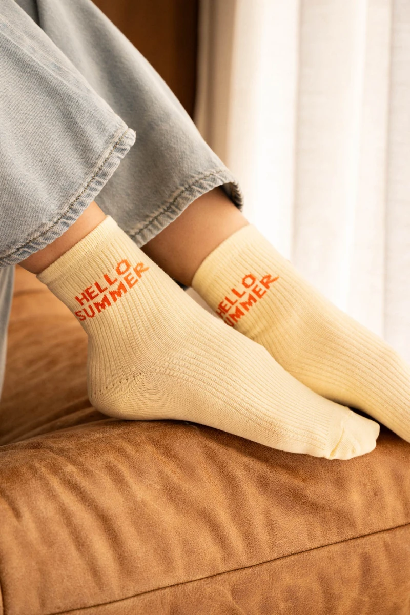 Chaussettes Jaune - Orange - Boutique Libertie