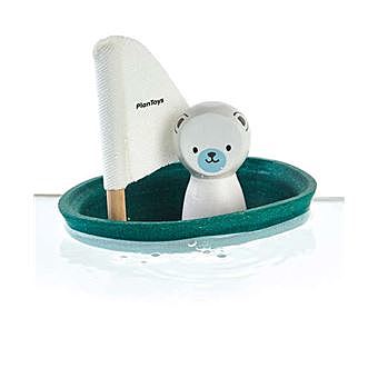 Jouet en bois Plan Toys Bateau Ours polaire