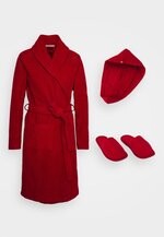 BATHROBE 3 PIECE GIFT SET - Peignoir - dark red