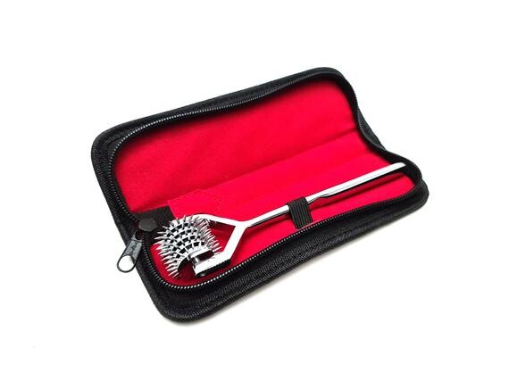 Wartenberg Wheel - PinWheel - Fetish Nerve Play - Bdsm Toys - Steel Bdsm Tickler - Fetish Tickler - Bdsm Tickler - 5 Head Wartenberg Wheel